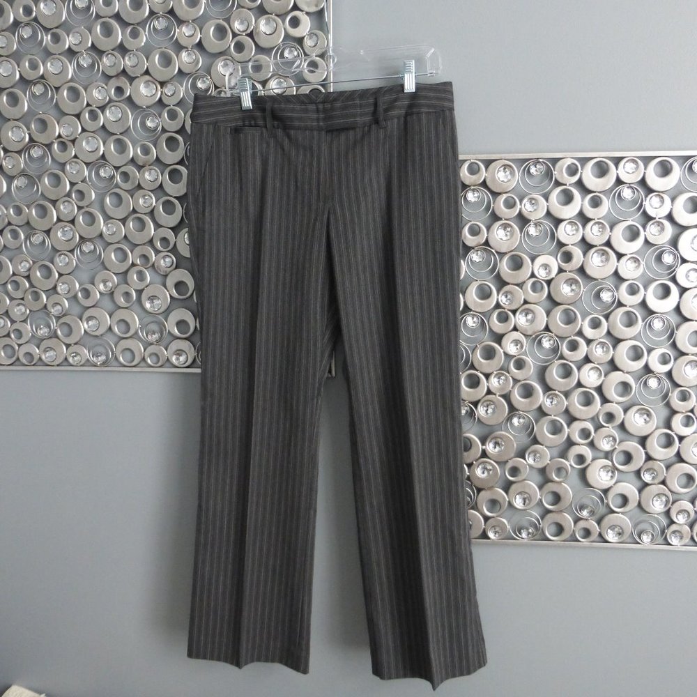 Host Pick Daisy Fuentes Grey Stripe Petites Sz 12P